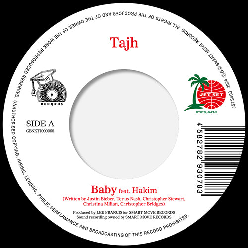 Tajh 、 Sophie (Reggae) - Baby feat. Hakim / Party in the U.S.A - Japan 7 inch Shingle Record