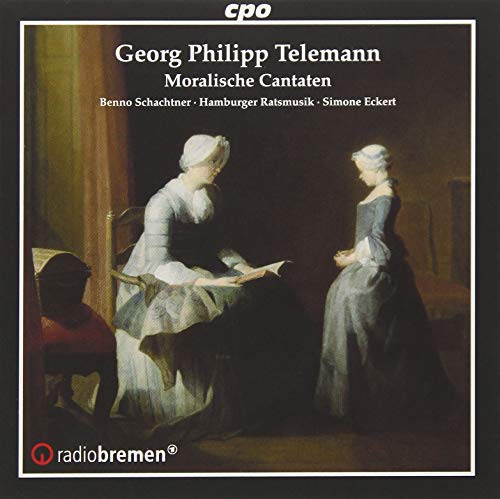 Telemann (1681-1767) - Moralische Cantaten: S.eckert / Hamburger Ratsmusik Schachtner(Ct)+fantasies For Gamba Solo(Slct) - Import CD