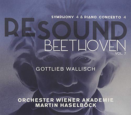 Beethoven (1770-1827) - Symphony No.4, Piano Concerto No.4 : Martin Haselbock / Wiener Akademie, Gottlieb Wallisch(Fp) - Import CD