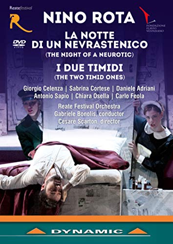 Rota, Nino (1911-1979) - La Notte di un Nevrastenico, I due Timidi : Scarton, Bonolis / Reate Festival, Celenza, Cartese, etc (2017 Stereo) - Import DVD