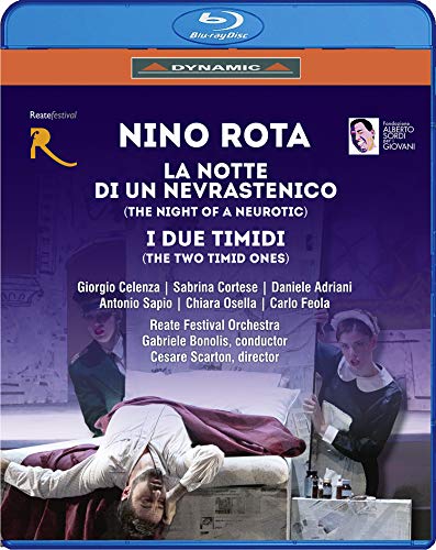 Rota, Nino (1911-1979) - La Notte di un Nevrastenico, I due Timidi : Scarton, Bonolis / Reate Festival, Celenza, Cartese, etc (2017 Stereo) - Import Blu-ray Disc