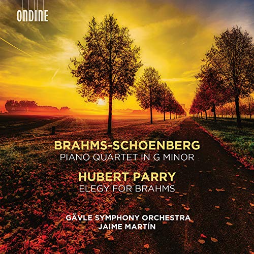 Brahms (1833-1897) - (Schoenberg)Piano Quartet No.1 : Jaime Martin / Gavle Symphony Orchestra +Parry Elegy for Johannes Brahms - Import CD