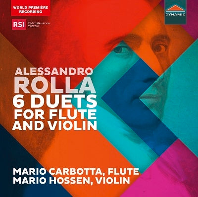 Mario Carbot, Mario Hossen - Rolla, Alessandro (1757-1841) Duets For Flute & Violin: Carbotta(Fl)Hossen(Vn) - Import CD