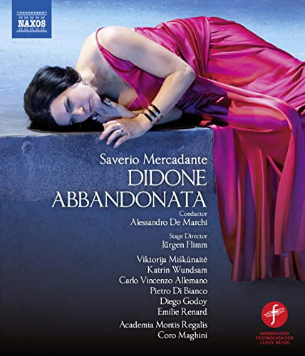 Mercadante, Saverio (1795-1870) - Didone Abbandonata : Flimm, de Marchi / Academia Montis Regalis, Miskunaite, Wundsam, Allemano, etc (2018 Stereo) - Import Blu-ray Disc