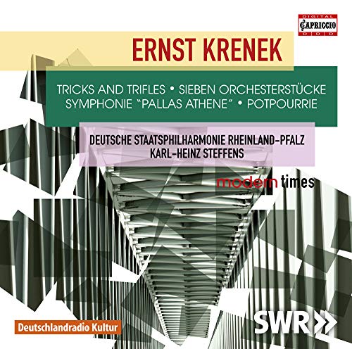 Krenek, Ernst (1900-1991) - Symphony Pallas Athene, Etc: Steffens / Rheinland-pfalz State Po - Import CD