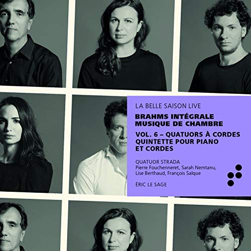 Brahms (1833-1897) - String Quartets Nos.1, 2, 3, Piano Quintet : Quatuor Strada, Eric Le Sage(P)(2CD) - Import 2 CD