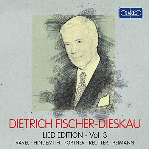Dietrich Fischer-Dieskau - Dietrich Fischer-Dieskau : Lied Edition Vol.3 -Ravel, Hindemith, Fortner, Reutter, Reimann (5CD) - Import 5 CD