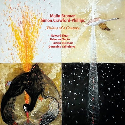 Marin Broman, Simon Crawford-Phillips - Visions Of A Century-Elgar, R.Clarke, Durosoir, Tailleferre: M.Broman(Vn, Va)Crawford-Phillips(P) - Import CD