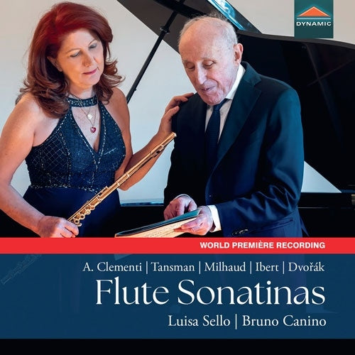 Luisa Sello、Bruno Canino - Flute Sonatinas -A.Clementi, Tansman, Milhaud, Ibert, Dvorak - Import CD