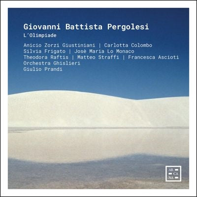 Pergolesi, Giovanni Battista (1710-1736) - L'Olimpiade : Giulio Prandi / Orchestra Ghislieri, Anicio Zorzi Giustiniani, Carlotta Colombo, Silvia Frigato, etc.(2025 Stereo)(2CD) - Import 2 CD