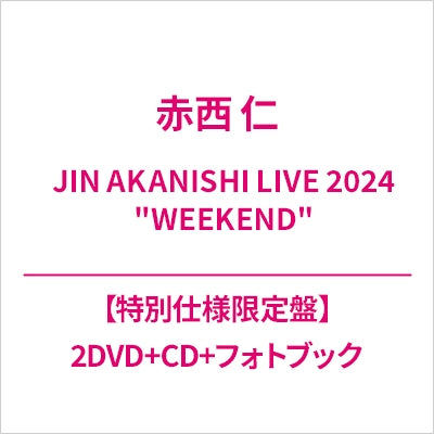Jin Akanishi - Jin Akanishi Live 2024 "Weekend" - Japan Deluxe Edition 2DVD+CD+Photo Book Limited Edition