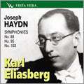 Karl ELIASBERG - Haydn: Symphony No.88, No.95, No.103 / Karl Eliasberg, Moscow Philharmonic Orchestra, USSR State Symphony Orchestra - Import CD