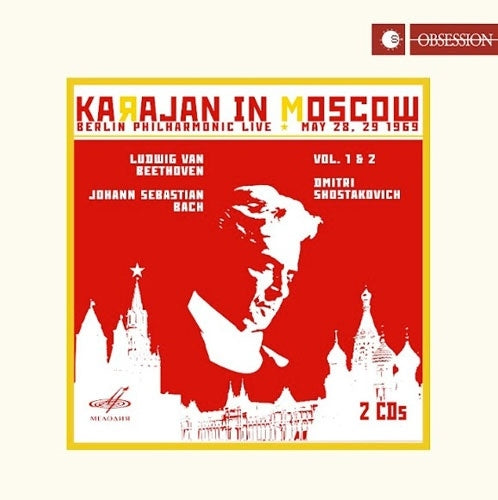 Herbert Von Karajan - in Moscow Vol.1, 2 -Beethoven, Shostakovich, J.S.Bach : Berlin Philharmonic (1969) - Import 2 CD Limited Edition