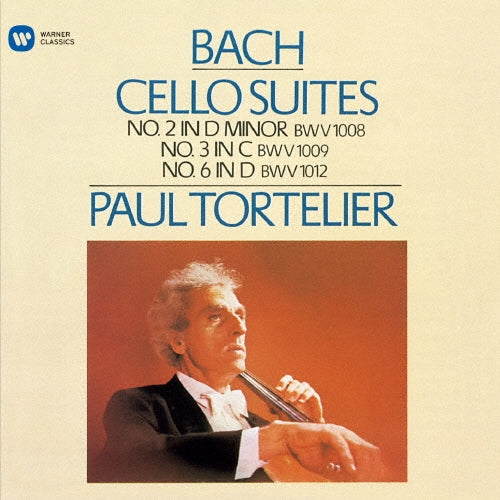 Paul Tortelier - Bach: Unaccompanied Cello Suite No. 2 & No. 3 & No. 6 - Japan CD