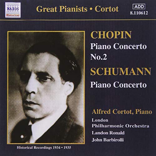 Schumann / Chopin - Piano Concerto / .2: Cortot(P)ronald / Lpo, Barbirolli(Cond) - Import CD