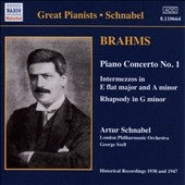 Artur Schnabel - Brahms: Piano Concerto No.1 - Import CD