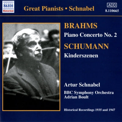 Artur Schnabel - Brahms: Piano Concerto, 2 - Import CD