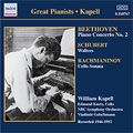 Nbc Symphony Orchestra - Beethoven:Piano Concerto No.2/Schubert:Waltzes/Rachmaninov:Cello Sonata/etc:William Kapell - Import CD