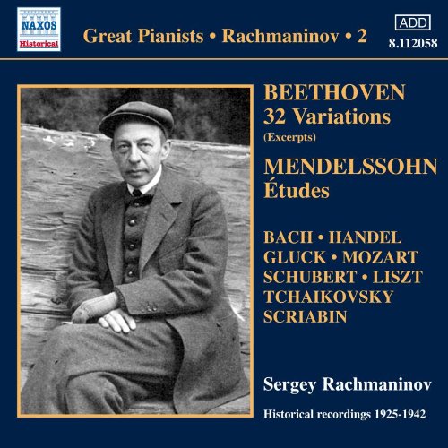 Sergei Rachmaninoff - Rachmaninov - Solo Piano Recordings Vol.2 - Beethoven, Mendelssohn, etc - Import CD