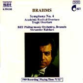 Alexander Rahbari - Brahms: Sym 4, Overtures - Import CD