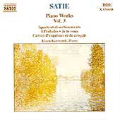 Klara Koermendi - Satie: Piano Works, Vol. 3 - Import CD