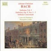 Hanspeter Gmur - J.C. Bach: Sinfonias, Vol.3 - Import CD