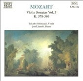 Takako Nishizaki - Mozart: Violin Sonatas Vol 3 / Nishizaki, Jando - Import CD