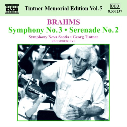 Brahms (1833-1897) - Sym, 3, : Tintner / Symphony Nova Scotia +serenade, 2, - Import CD
