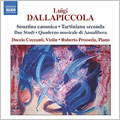Duccio Ceccanti, Roberto Prosseda - Dallapiccola:Complete Works For Violin & Piano:Sonatina Canonica Su Capricci Di Paganini/Tre Epispdi Dal Balletto "Marsia"/etc:Duccio Ceccanti - Import CD