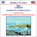 WAIT, SCHERMERHORN, NASHVILLE SO - Carter: Symphony No.1, Piano Concerto/ Wait, Schermerhorn - Import CD