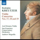 Axel Strauss - Kreutzer: Violin Concertos Nos, 17, 18, 19 - Import CD