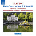 Sebastian Knauer - Haydn: Piano Concertos No. 3, 4, 9 & 11 / Sebastian Knauer(p), Helmut Muller-Bruhl(cond), Cologne Chamber Orchestra - Import CD