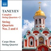 Carpe Diem String Quartet - Taneyev: Complete String Quartets Vol.2 - Import CD