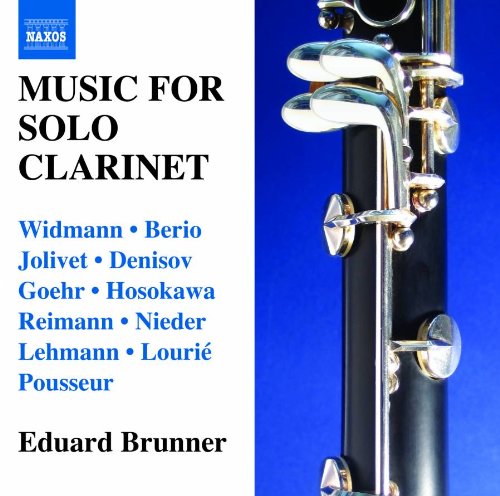 Edvard Blomner - Brunner Music for Solo Clarinet -Widmann, Berio, Jolivet, Denisov, Toshio Hosokawa, Reimann, Lourie , etc - Import CD