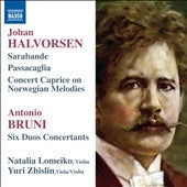 Natalia Lomeiko - Halvorsen: Sarabande, Passacaglia, Concert Caprice on Norwegian Melodies; Bruni: Six Duos Concertants - Import CD