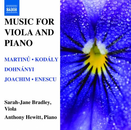 Sarah-Jane Bradlee, Anthony Hewitt. - Music for Viola and Piano - Martinu, Kodaly, Dohnanyi, etc - Import CD