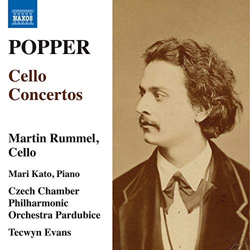 Popper, David (1843-1913) - Cello Concertos Nos.1-4 : Rummel(Vc)T.Evans / Pardubice Czech Chamber Philharmonic, Mari Kato(P) - Import CD