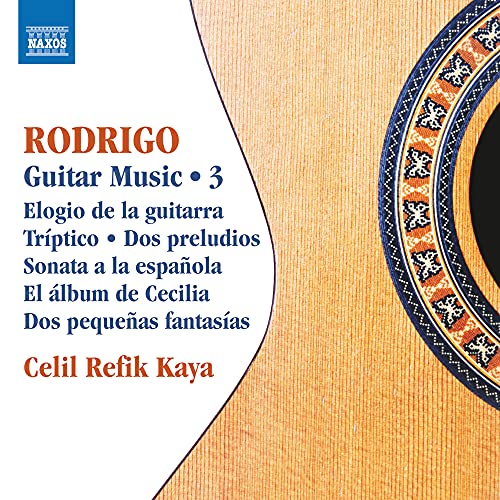Rodrigo (1901-1999) - Guitar Works Vol.3: Refik Kaya(G)Gedigian(Fl) - Import CD