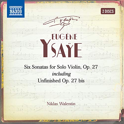Ysaye (1858-1931) - Sonatas for Solo Violin, Sonate Posthume : Walentin (2CD) - Import 2 CD