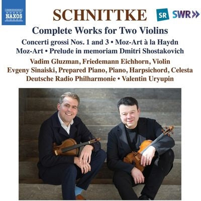 Schnittke, Alfred (1934-1998) - Complete Works for 2 Violins : Gluzman, F.Eichhorn(Vn)Sinaiski(P, Cemb)Uryupin / Deutsche Radio Philharmonic - Import CD