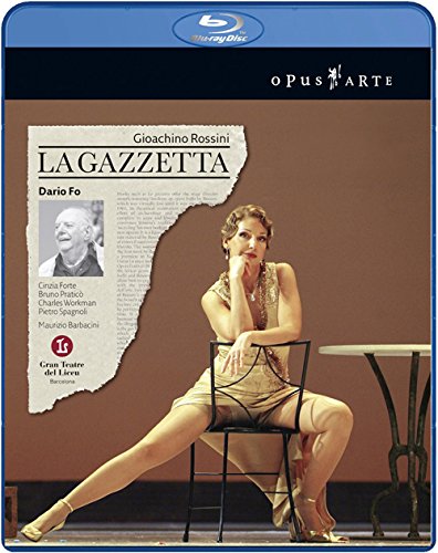 Rossini (1792-1868) - La Gazzetta : D.Fo, Barbacini / Gran Teatre del Liceu, Forte, Pratico, etc (2005 Stereo) - Import Blu-ray Disc