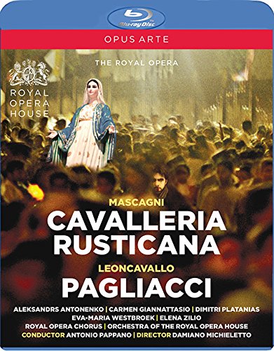 Mascagni / Leoncavallo - Mascagni Cavalleria Rusticana, Leoncavallo I Pagliacci : Michieletto, Antonio Pappano / Royal Opera House, Aleksandrs Antonenko, etc (2015 Stereo)(2BD) - Import 2 Blu-ray Disc