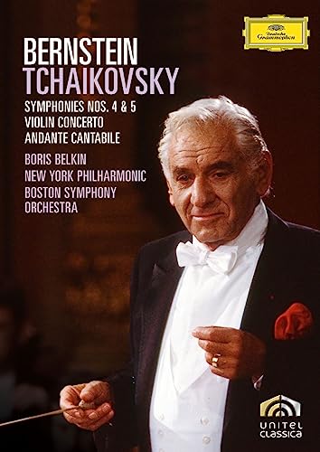 Leonard Bernstein (conductor) - Tchaikovsky: Symphony In F Minor. Op. 36; Symphony In E Minor. Op. 64; Violin Concerto In D Major. O - Japan DVD Disc Limited Edition