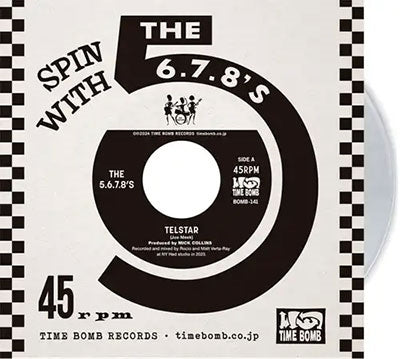 THE 5.6.7.8's - Telstar/Radium Girls - Japan CLEAR VINYL 7 inch Single Record Limited Edition