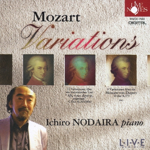 Ichiro Nodaira - W.a.mozart: Variations - Japan CD