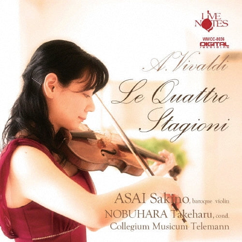 Sakino Asai、Nobuhara Takeharu、Collegium Musicum Telemann - Vivaldi (1678-1741): Four Seasons, etc.: Sakino Asai(Vn)Takeharu Nobuhara / Collegium Musicum Telemann - Japan CD