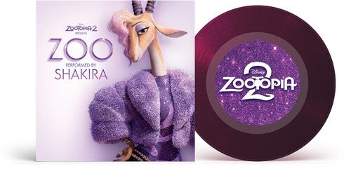 Shakira - Zoo (From Zootopia 2) (Original Soundtrack) - Import Purple Translucent Glitter Vinyl 7 inch Single Record