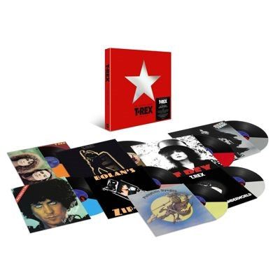 T. Rex - The Studio Albums 1970-1977 - Import Half & Half Colored Vinyl 8 LP Record Box Set