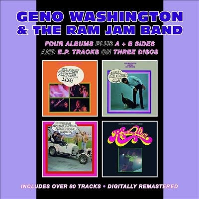 Geno Washington & The Ram Jam Band - Hand Clappin' Foot Stompin' Funky-Butt... Live!/Shake A Tail Feather/Hipsters. Flipsters. Finger-Poppin' Daddies!/Running Wild Plus A & B Sides And E.P. Tracks - Import 3 CD