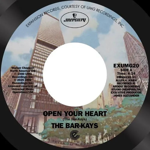 The Bar-Kays - Open Your Heart / Feels Like I'm Falling In Love - Import 7 inch Single Record